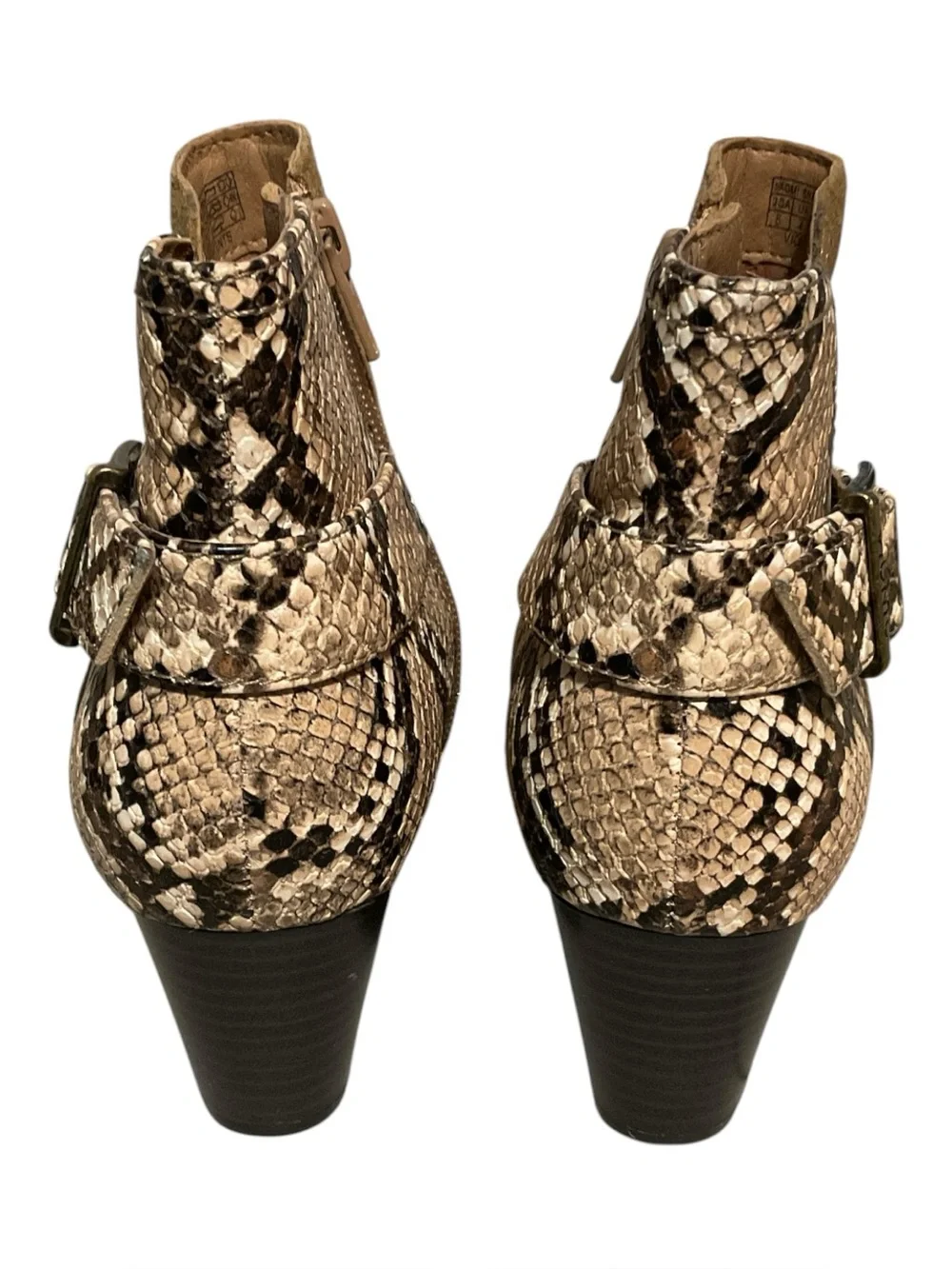Vionic Naomi Snake Ankle Boots‎ Ladies Size 6W